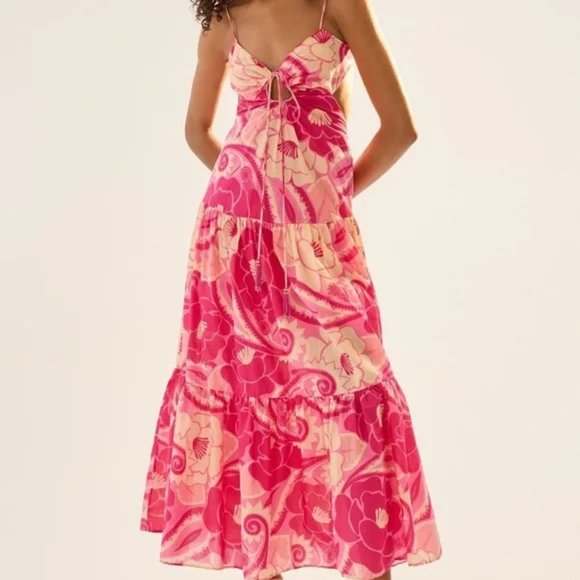 FARM Rio Dresses & Skirts - NEW FARM Rio Pink Tropical Groove Maxi Dress size XL #1072